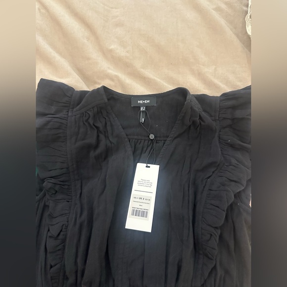 ME+EM Black Ruffle Mini Dress - Picture 2 of 6